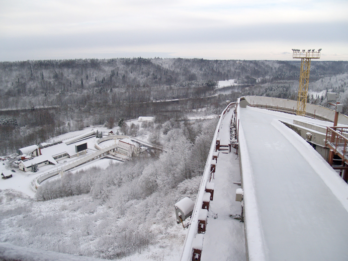 Sigulda bobsled and luge track — one of only 18 such tracks in the world